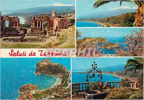 Cartes postales moderne Saluti da Taormina