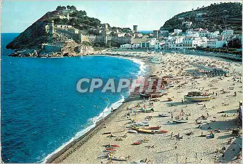 Moderne Karte Costa Brava Tossa de Mar Plage et Cap de Tossa