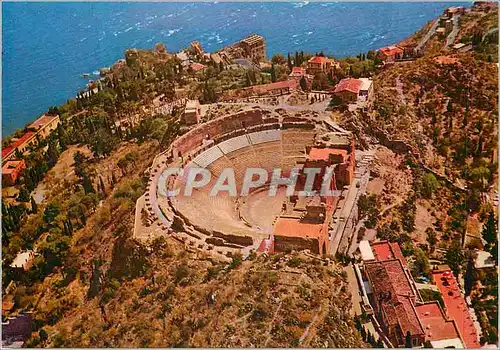 Cartes postales moderne Taormina dall'Aereo Vue aerienne Theatre Grec