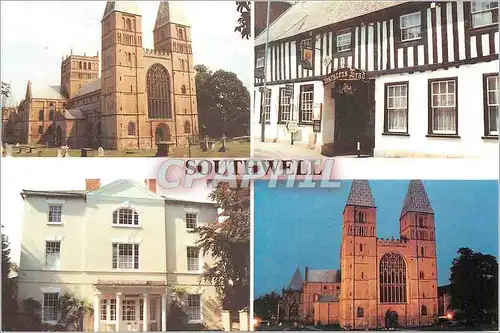 Cartes postales moderne Southwell Minster at Night Burgage Manor