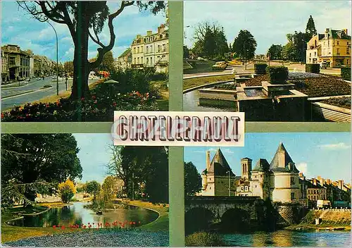 Moderne Karte Chatellerault (Vienne) le Nouveau Boulevard Le Rond Point de la Poste le Nouveau Boulevard Le Po