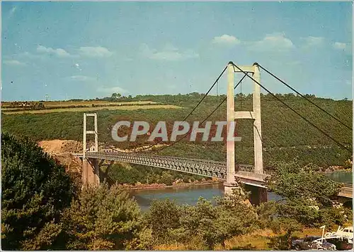 Cartes postales moderne Couleurs de Bretagne Le Pont de Terenez inaugure en 1927 detruit en 1944 rendu a la Circulation