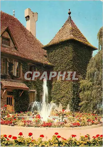 Moderne Karte Thonon les Bains (Haute Savoie) Le Chateau de Sonnaz et sa Piece d'eau