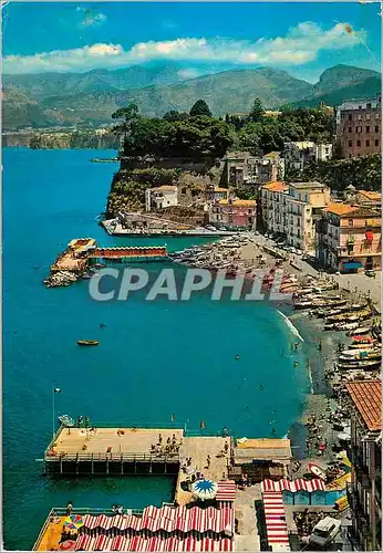 Moderne Karte Sorrento Panorama Bateaux