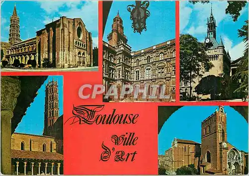 Cartes postales moderne Toulouse (Haute Garonne) Ville d'Art Cite des Violettes