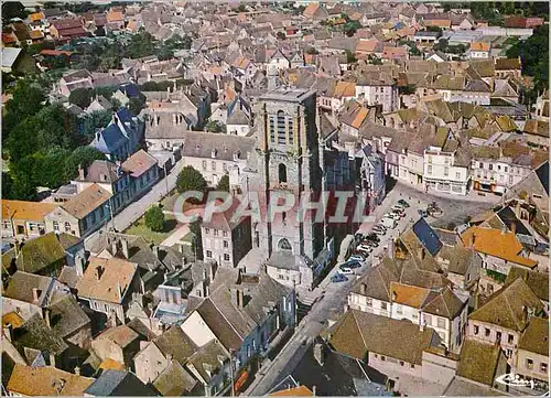 Moderne Karte Sezanne (Marne) Vue aerienne