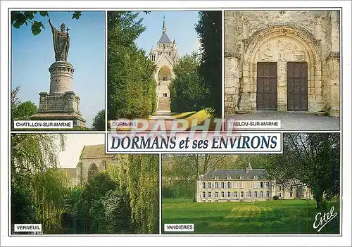 Cartes postales moderne Dormans et ses Environs Chatillon sur Marne (Statue Urbain II° Dormans Trelou sur Marne (Porche