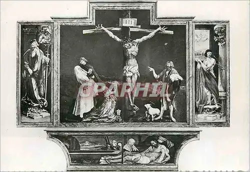 Cartes postales moderne Colmar Musee d'Uterlinden Matthias Grunewald Le Retable d'Issenheim La Crucifixion et la mise au