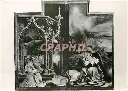 Cartes postales moderne Colmar Musee d'Uterlinden Matthias Grunewald Le Retable d'Issenheim La Vierge aux Anges