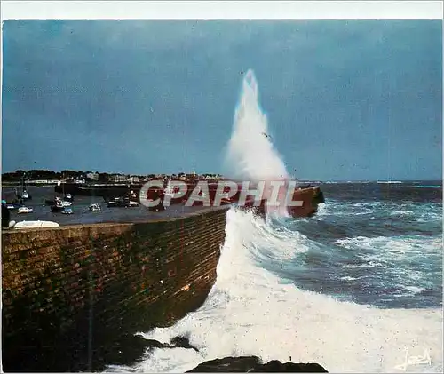 Cartes postales moderne Quiberon La Presqu'il de Quiberon Couleurs de Bretagne Tempete sur Port Maria