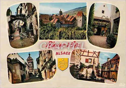 Moderne Karte Riquewihr (Haut Rhin) L'Alsace Pittoresque