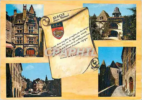 Cartes postales moderne Sarlat (Dordogne) Maison de la Boetie XVIe Siecle L'Ancien Presidial XVIe XVIIe Siecles Place de