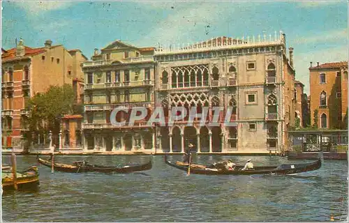 Cartes postales moderne Venezia Ca d'Oro Ruelle d'Or Bateau