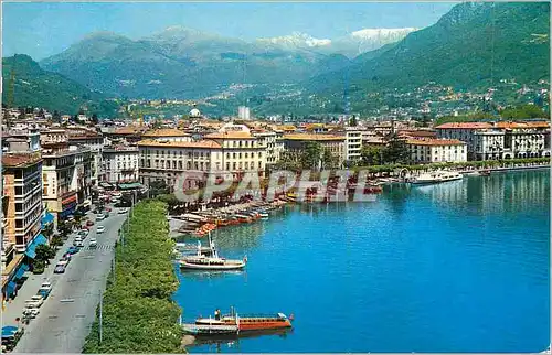 Cartes postales moderne Lugano Panorama del Centro Vue du Centre