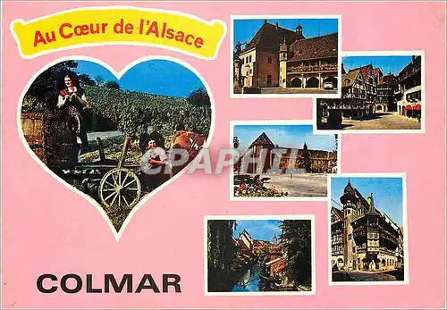 Moderne Karte Colmar Au Coeur de l'Alsace