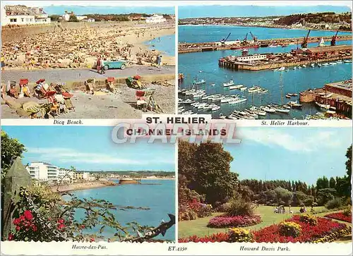 Cartes postales moderne St Helier Channel Islands Dicq Beach St Helier Harbour Havre des Pas