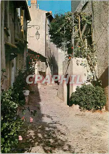 Moderne Karte Cagnes sur Mer Cote d'Azur Une Vieille Rue dans le Haut de Cagnes