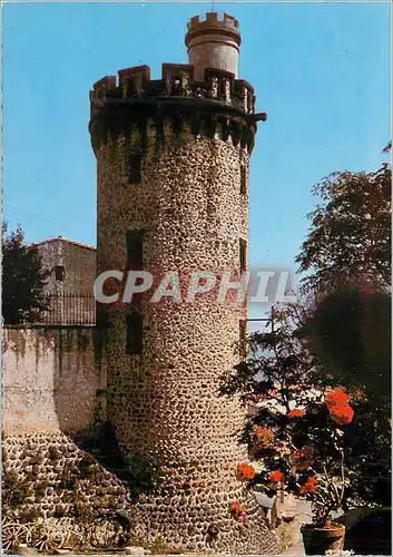 Moderne Karte Ortaffa (Pyrenees Orientales) La Tour du Chateau