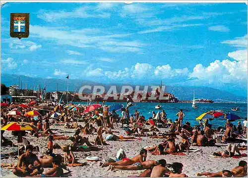 Cartes postales moderne Antibes Vue Generale prise depuis la Plage de la Salis