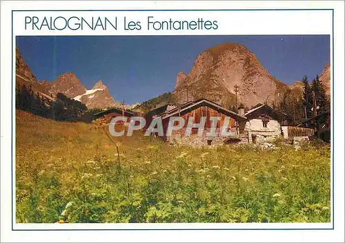 Moderne Karte Pralognan la Vanoise (alt 1410 m) En Terantaise Images de Savoies Le Hameau des Fontanettes (alt