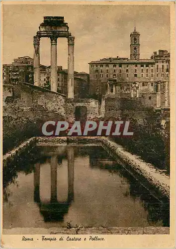 Cartes postales moderne Roma Tempio di Castore e Polluce