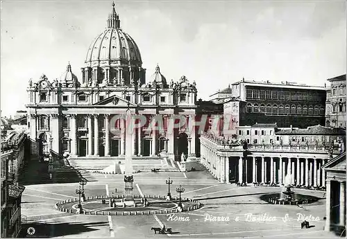 Cartes postales moderne Roma Place et Basilique St Pierre