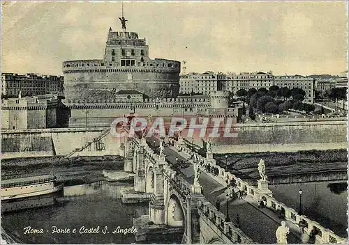 Cartes postales moderne Roma Pont et Chateau Saint Ange