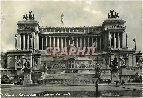 Moderne Karte Roma Monument a Victor Emmanuel