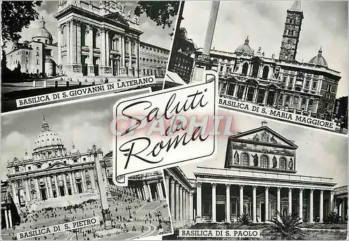 Moderne Karte Saluti da Roma Giovanni Maria Maggiore S Pietro Paolo