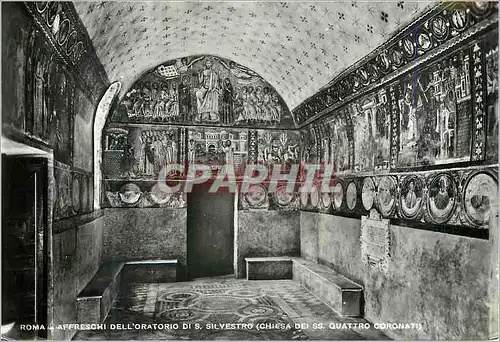 Cartes postales moderne Roma Affreschi dell'Oratorio di S Silvestro (Chiesa dei SS Quattro Coranati)