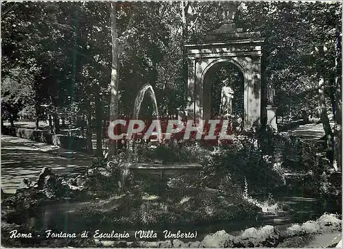 Cartes postales moderne Roma Fonatana di Esculapio (Villa Umberto) Rome Fontaine d'Esculape (Villa Humbert)
