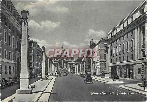 Moderne Karte Roma Via della Conciliarione Rue de la Concilitation et St Pierre