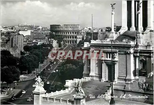 Cartes postales moderne Roma Rue de l'Empire vue du Monument