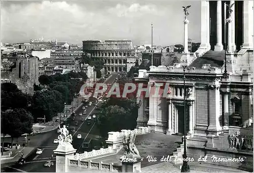 Moderne Karte Roma Rue de l'Empire vue du Monument