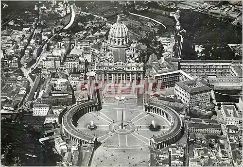 Cartes postales moderne Roma Place et Basilique de St Pierre