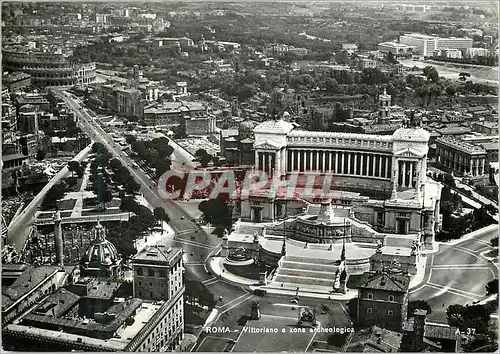 Moderne Karte Roma Vittoriano e zone archeologica Vittoriano et zone archeologique