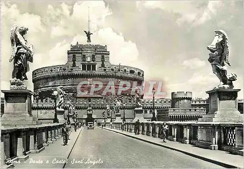 Moderne Karte Roma Ponte e Castel Sant Angelo