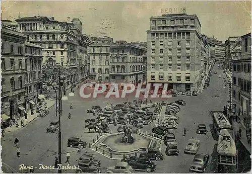 Cartes postales moderne Roma Place Barberini Tramway