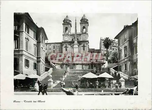 Moderne Karte Roma Trinita Dei Monti