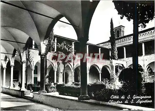 Cartes postales moderne Citta di S Gimignano (Siena) St Augustine's Cloister