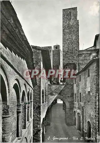 Cartes postales moderne Citta di S Gimignano (Siena) Rue St Matthieu