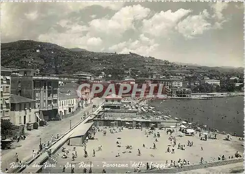 Cartes postales moderne Riviera dei Fiori Sanremo Panorama della Sniaggia