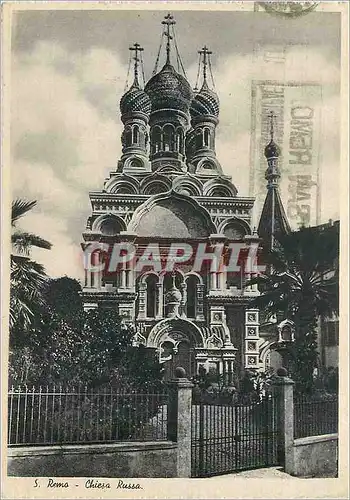 Cartes postales moderne San Remo Chiesa Russa Russie Russia