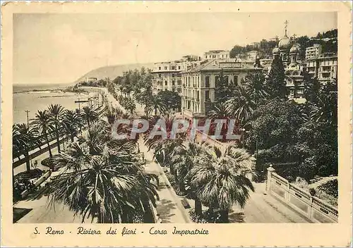 Cartes postales moderne San Remo Riviera dei fiori Corsa Imperatrice