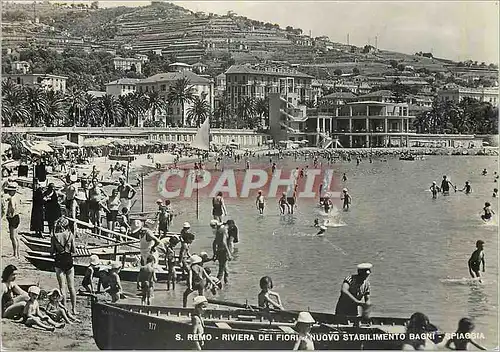Cartes postales moderne San Remo Riviera dei fiori Nuovo Stabilimento Bagni Spiaggia