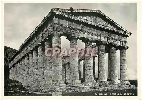 Cartes postales moderne Salutations du Temple de Segesta
