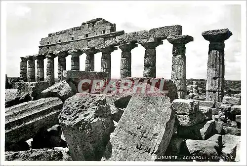 Cartes postales moderne Selinunte Acropoli Tempio C Acropolis Temple C