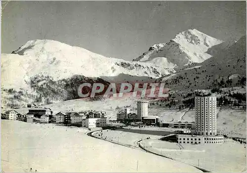 Moderne Karte Sestriere Panorama