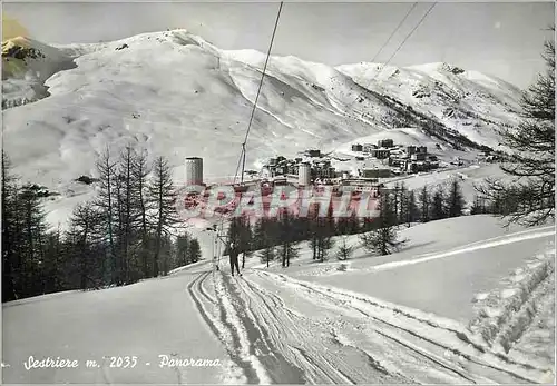 Moderne Karte Sestriere Panorama