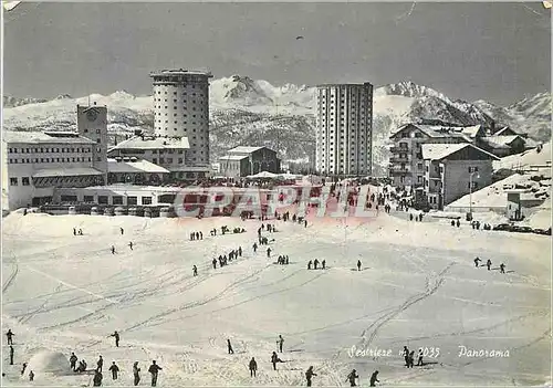 Moderne Karte Sestriere Vue generale